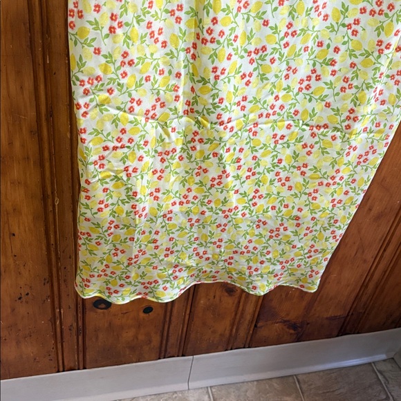 BCBGeneration Cream Lemon and Floral Midi Dress - Size 12 - Picture 4 of 7